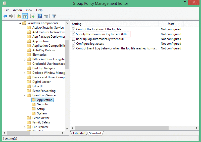 Extend Security Logs Eventviewer